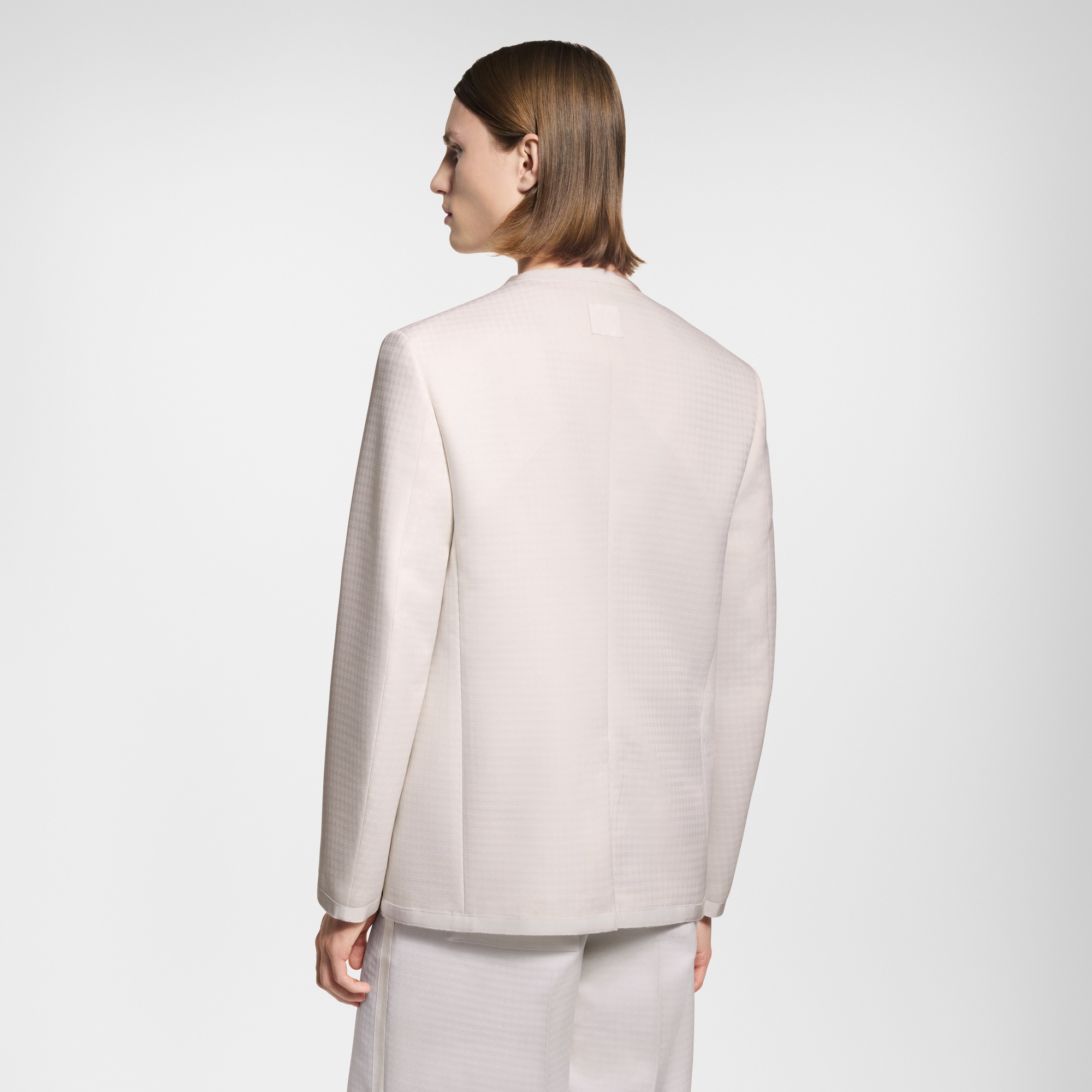  Ready-to-Wear Coats and Outerwear Preppy Collarless Wool Jacket | Louis Vuitton ® (Product zoom)