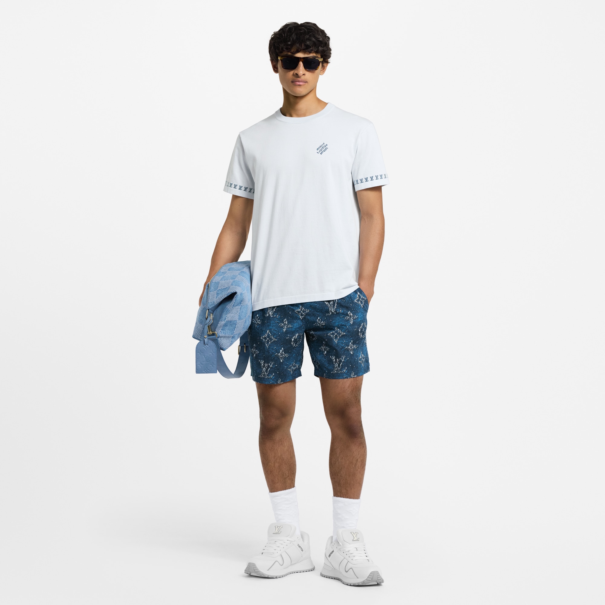  Ready-to-Wear All Ready-to-Wear Printed Monogram Swim Shorts | Louis Vuitton ® (Product zoom)