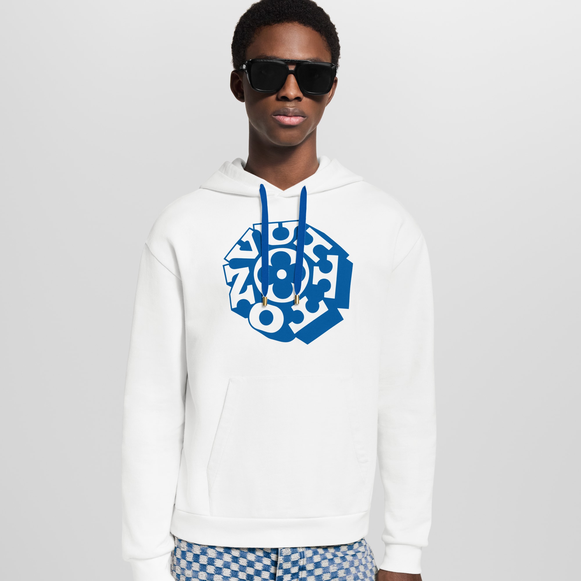  Ready-to-Wear T-Shirts and Polos Printed Signature Hoodie | Louis Vuitton ® (Product zoom)