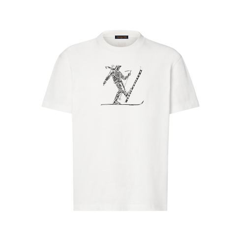 Ready-to-Wear All Ready-to-Wear Printed Signature Short-Sleeved T-Shirt | Louis Vuitton ® (Product zoom)