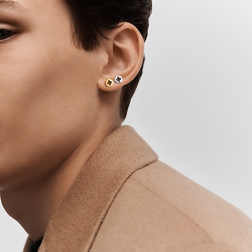 Catégories Toute la Joaillerie Puces D'oreilles Empreinte, Or Blanc | Louis Vuitton ® (Zoom produit)