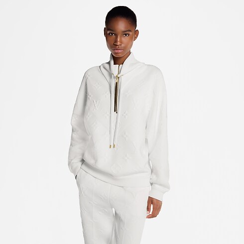 Prêt-à-Porter Maille Pull à col côtelé 3D Monogram | Louis Vuitton ® (Zoom produit)