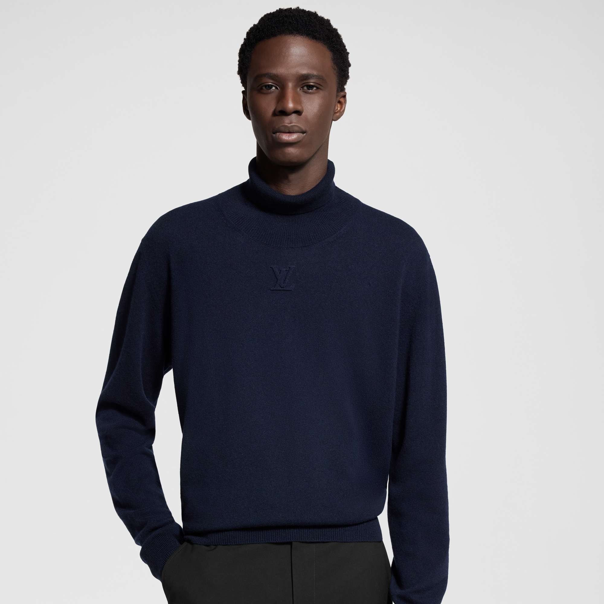  Holiday Sélection homme Pull à col roulé embossé LV LVSE | Louis Vuitton ® (Zoom produit)