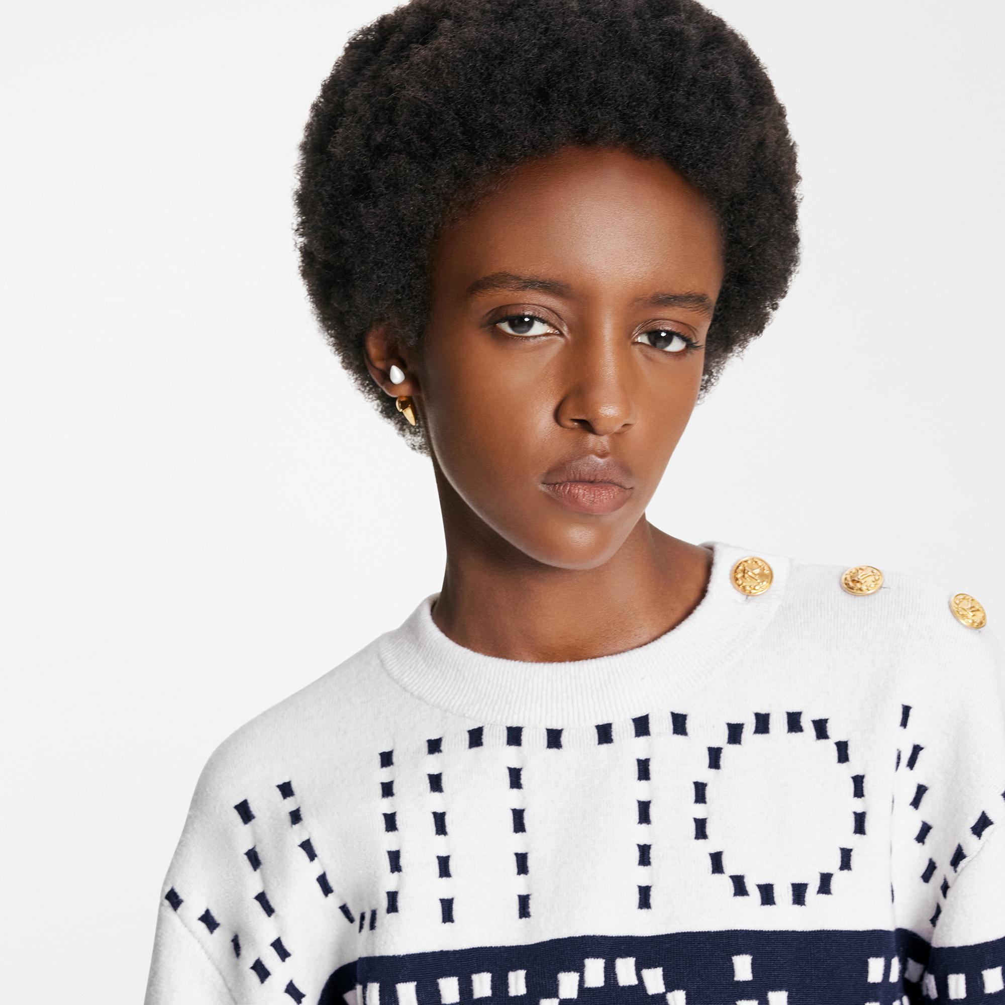  Discontinued Product Obs 3 Pull à larges rayures et signatures | Louis Vuitton ® (Zoom produit)