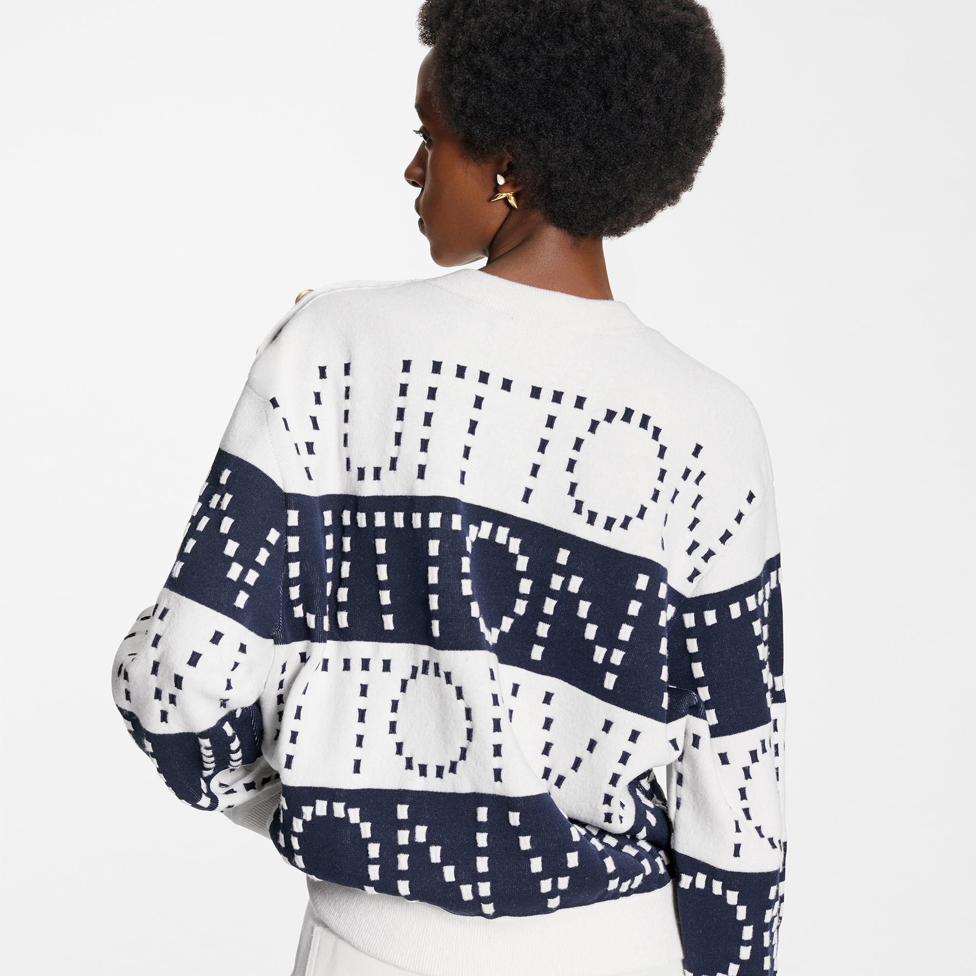  Discontinued Product Obs 3 Pull à larges rayures et signatures | Louis Vuitton ® (Zoom produit)