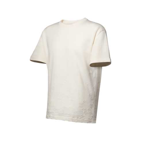 Prêt-à-Porter Maille et Sweatshirts Pull col rond à manches courtes en jacquard dégradé | Louis Vuitton ® (Zoom produit)
