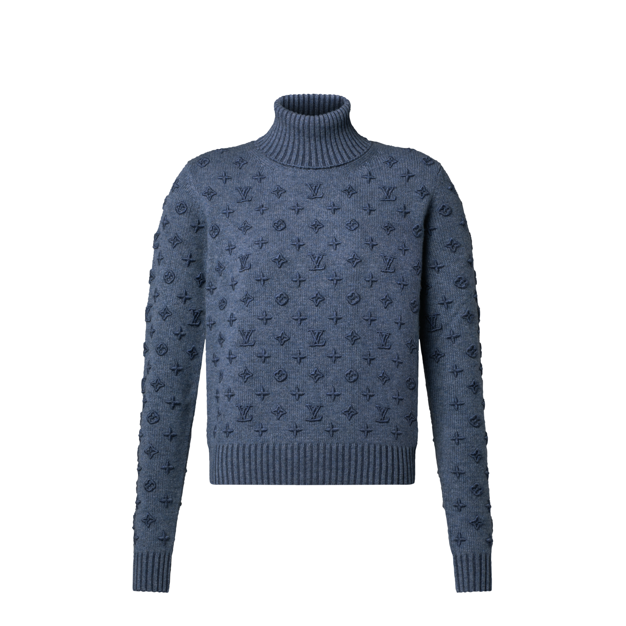  Prêt-à-Porter Maille Pull col roulé à motif 3D | Louis Vuitton ® (Zoom produit)