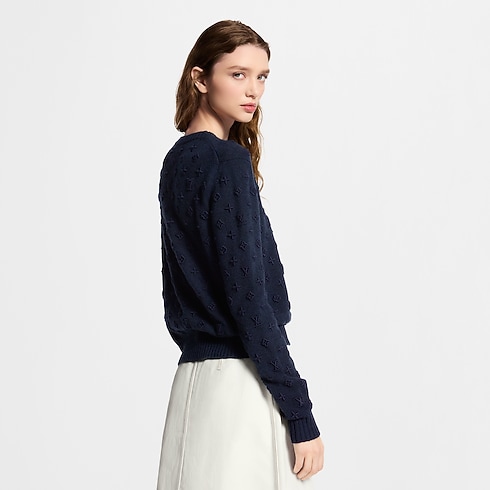Prêt-à-Porter Hauts Pull en cachemire brodé Monogram | Louis Vuitton ® (Zoom produit)