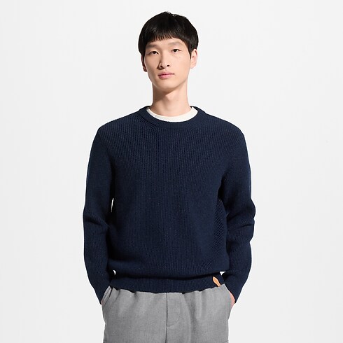 Prêt-à-Porter Tout le Prêt-à-Porter Pull manches longues en cachemire côtelé | Louis Vuitton ® (Zoom produit)