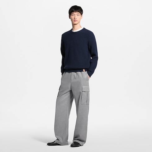 Prêt-à-Porter Tout le Prêt-à-Porter Pull manches longues en cachemire côtelé | Louis Vuitton ® (Zoom produit)