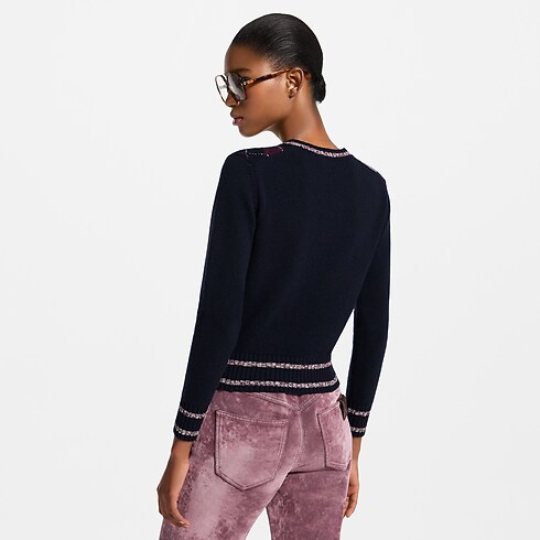 Prêt-à-Porter Maille Pull Monogram 3D à losanges | Louis Vuitton ® (Zoom produit)