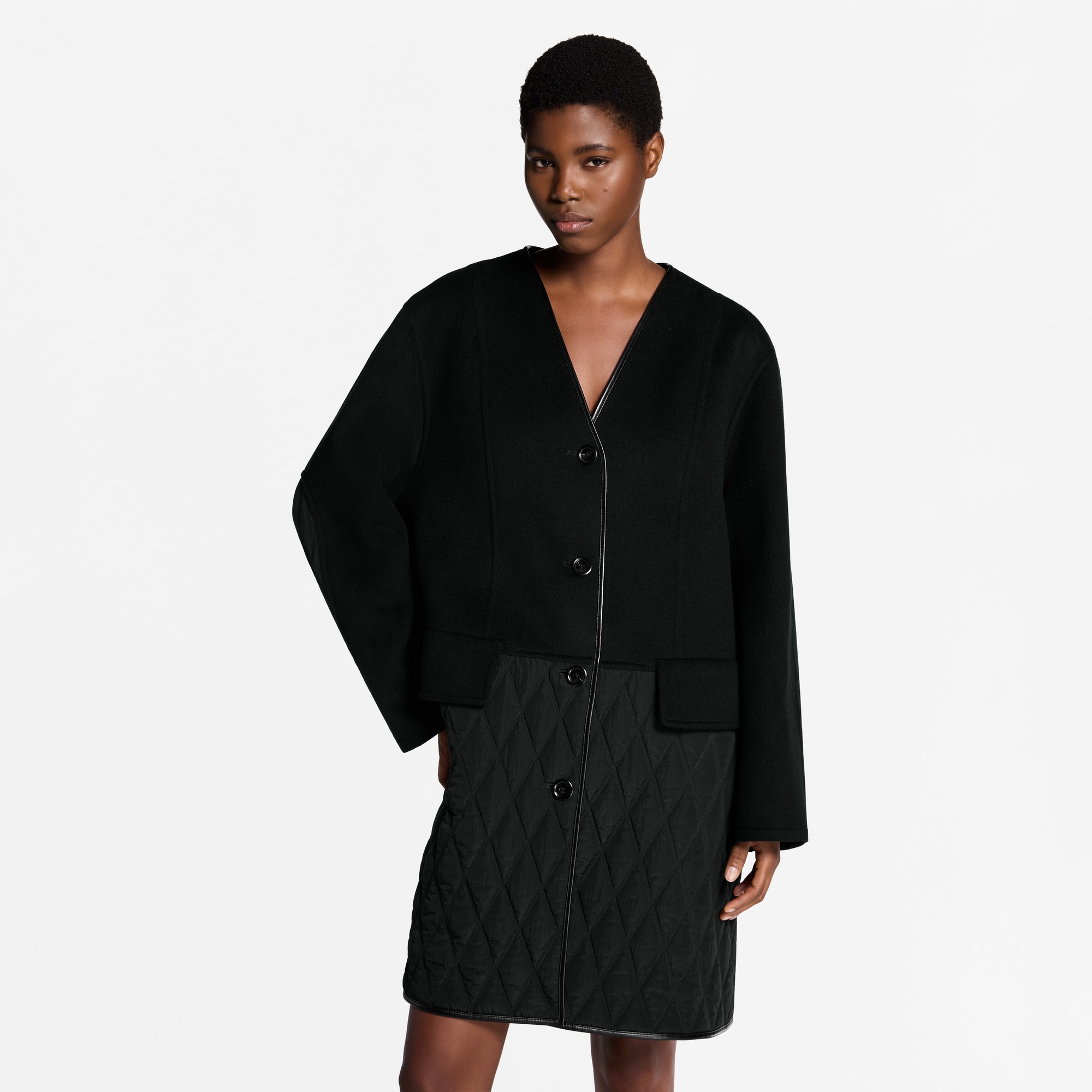  Ready-to-Wear Coats and Jackets Quilt Accent Coat | Louis Vuitton ® (Product zoom)