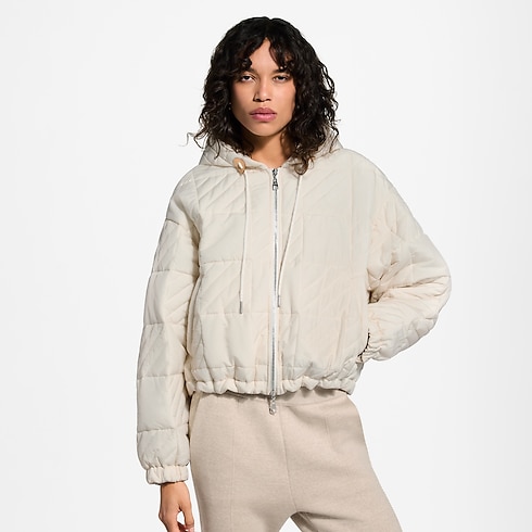 Ready-to-Wear Coats and Jackets Quilted Damier Zip-Up Jacket | Louis Vuitton ® (Product zoom)