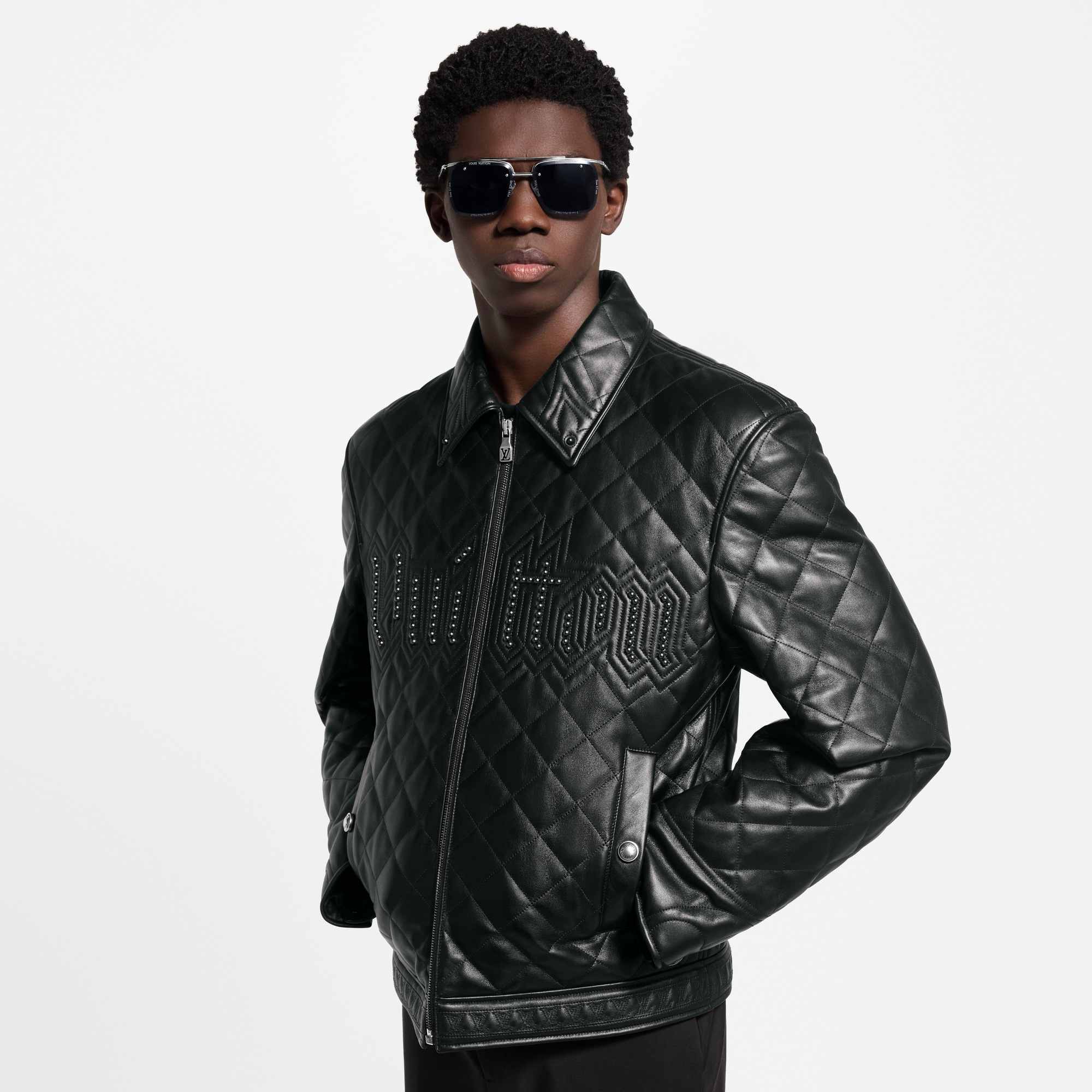  Ready-to-Wear Coats and Outerwear Quilted Leather Blouson | Louis Vuitton ® (Product zoom)