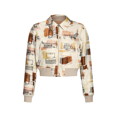 Ready-to-Wear Coats and Jackets Reversible Flannel Bomber Jacket | Louis Vuitton ® (Product zoom)