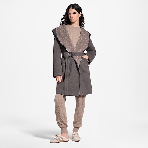 Ready-to-Wear Coats and Jackets Reversible Hooded Wrap Coat | Louis Vuitton ® (Product zoom)