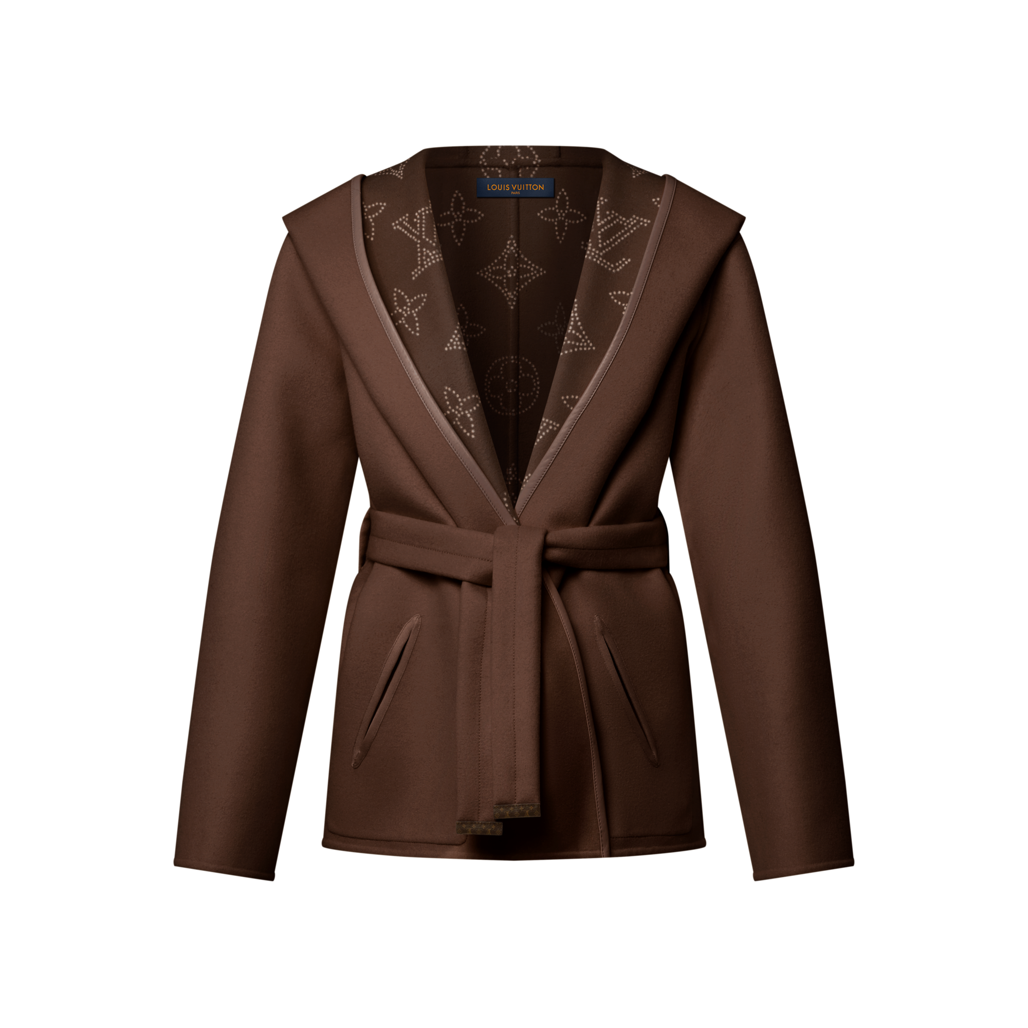  Ready-to-Wear Coats and Jackets Reversible Short Hooded Wrap Coat | Louis Vuitton ® (Product zoom)