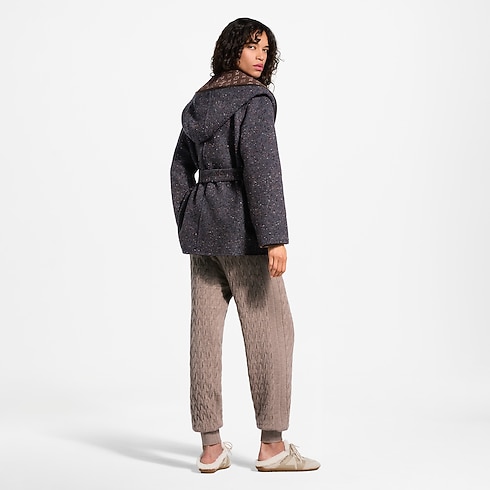 Ready-to-Wear Coats and Jackets Reversible Short Hooded Wrap Coat | Louis Vuitton ® (Product zoom)