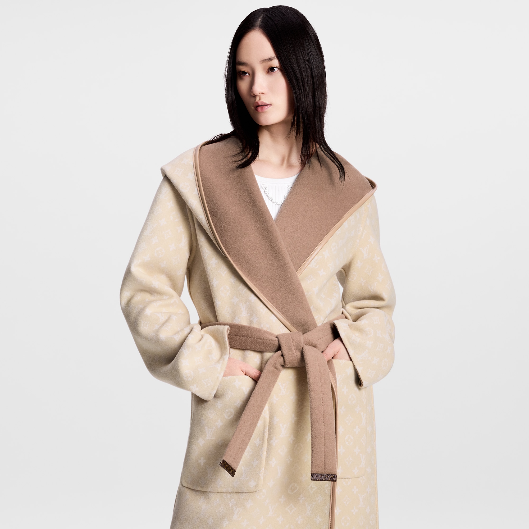 Wool Coat Louis Vuitton Coat Women's Pea Coat Lv Coat Womens