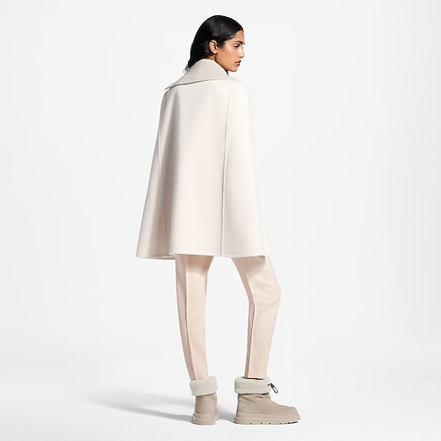 Ready-to-Wear Coats and Jackets Ribbed Collar Double Face Cape | Louis Vuitton ® (Product zoom)