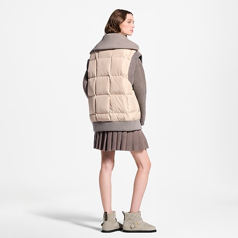 Ready-to-Wear Coats and Jackets Ribbed Hem Quilted Gilet | Louis Vuitton ® (Product zoom)