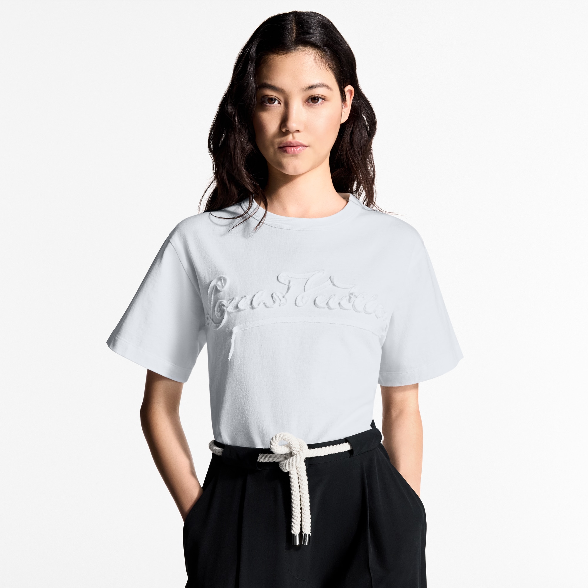  Ready-to-Wear Tops Ribbon Signature Crop Top | Louis Vuitton ® (Product zoom)