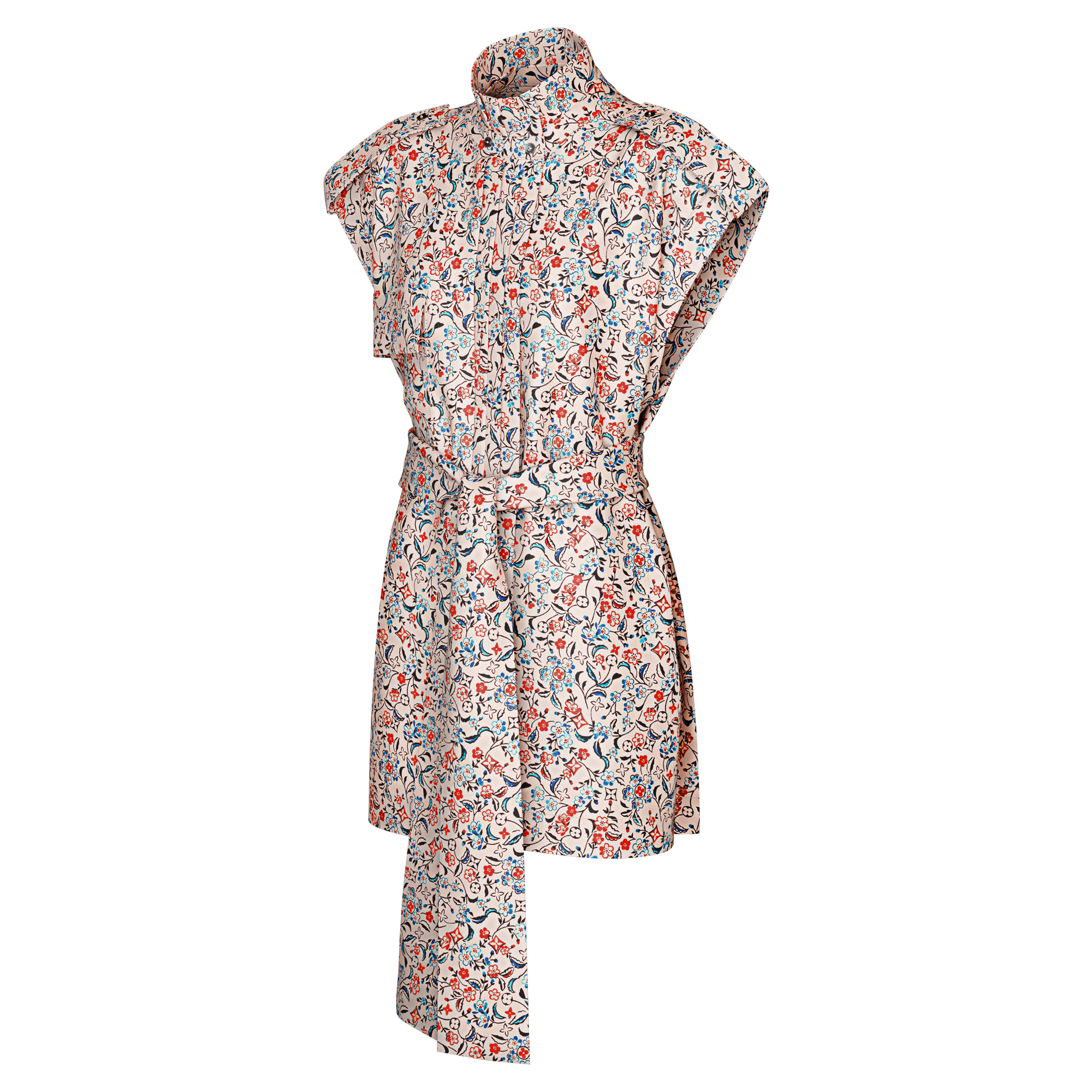  Prêt-à-Porter Robes Robe à ceinture Monogram Bloom | Louis Vuitton ® (Zoom produit)