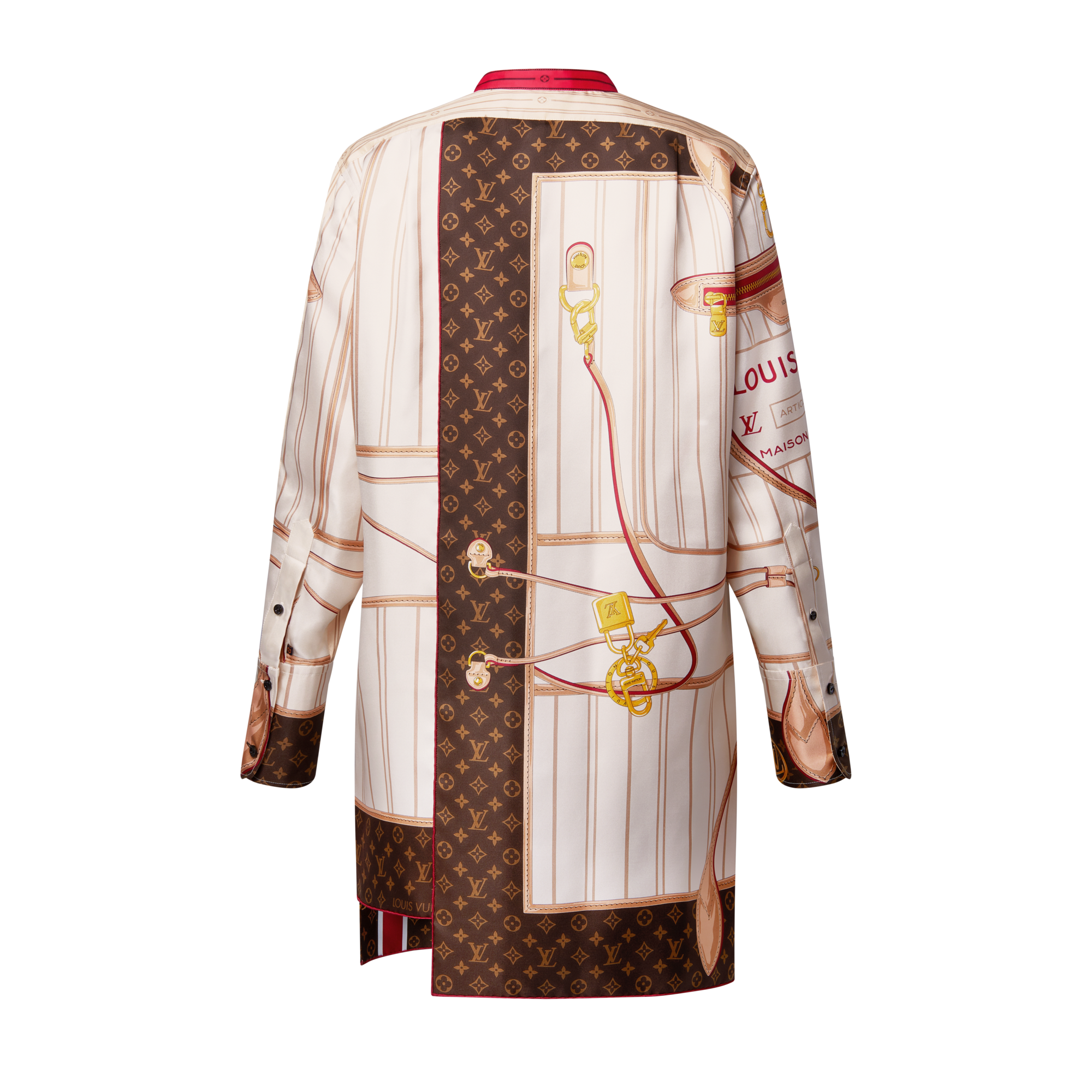  Prêt-à-Porter Robes Robe à imprimé foulard et Neverfull en soie | Louis Vuitton ® (Zoom produit)