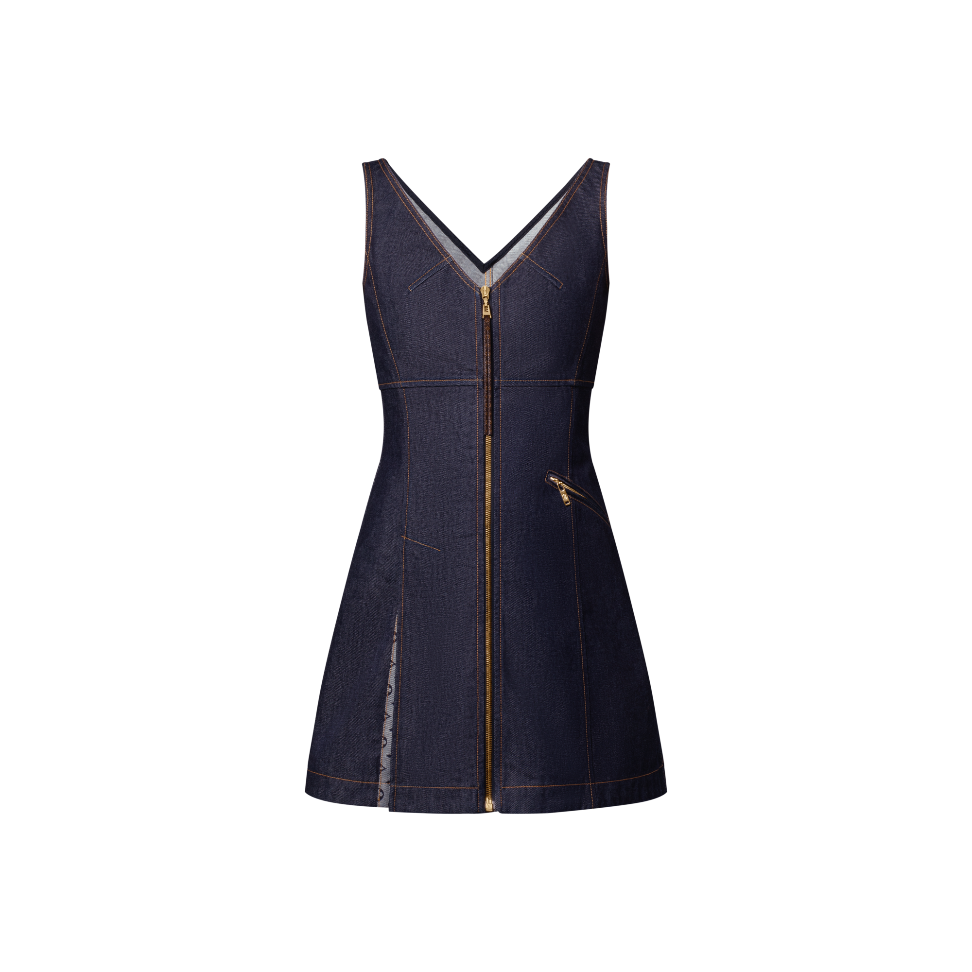  Prêt-à-Porter Robes Robe courte en denim | Louis Vuitton ® (Zoom produit)