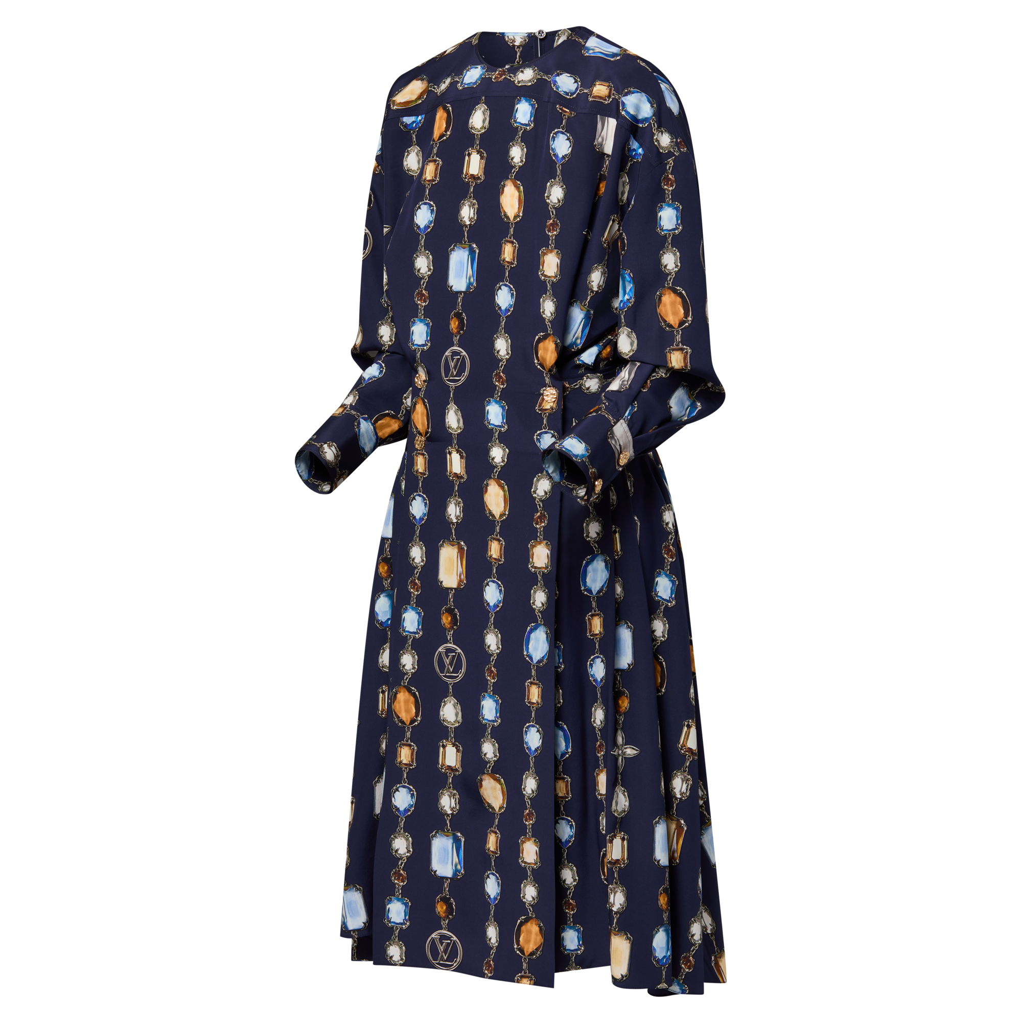  Prêt-à-Porter Robes Robe manches longues à collier | Louis Vuitton ® (Zoom produit)