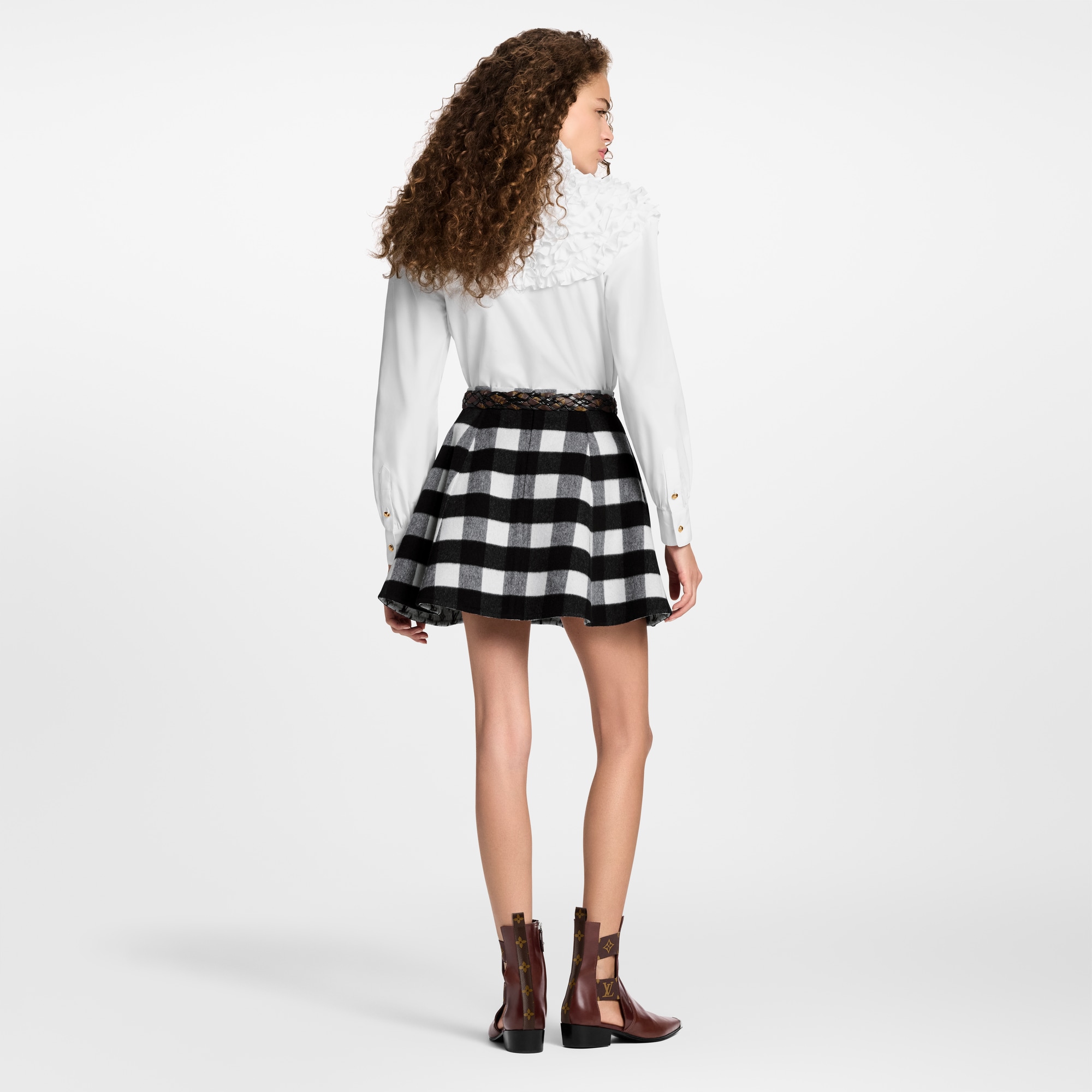  Ready-to-Wear Tops Ruffle Neck Shirt | Louis Vuitton ® (Product zoom)