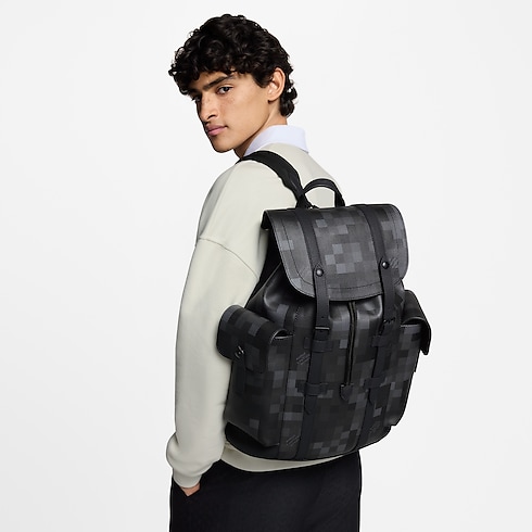 Damoflage Sacs Homme LV Icons Sac à dos Christopher MM | Louis Vuitton ® (Zoom produit)
