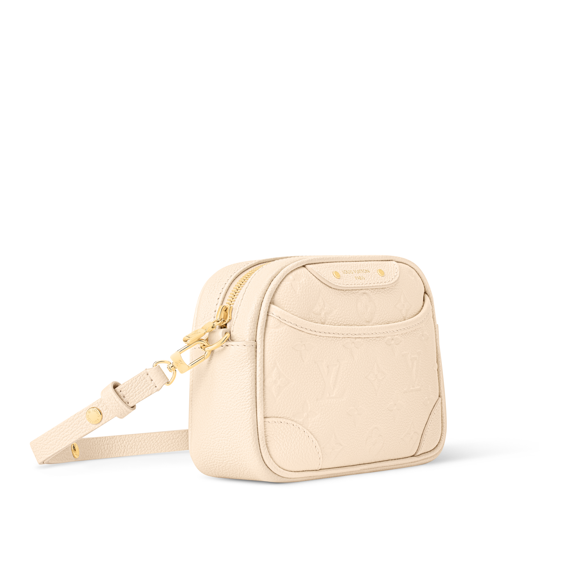 Cuir Monogram Empreinte Petite Maroquinerie Portefeuilles sur Chaîne et Micro Sac Sac caméra Tiny | Louis Vuitton ® (Zoom produit)