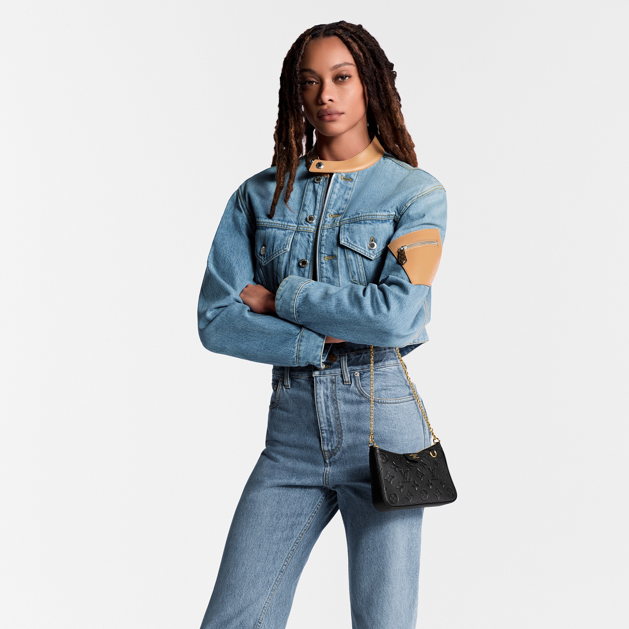 Cuir Monogram Empreinte Petite Maroquinerie Tous les Petite Maroquinerie Sac Easy Pouch On Strap | Louis Vuitton ® (Zoom produit)