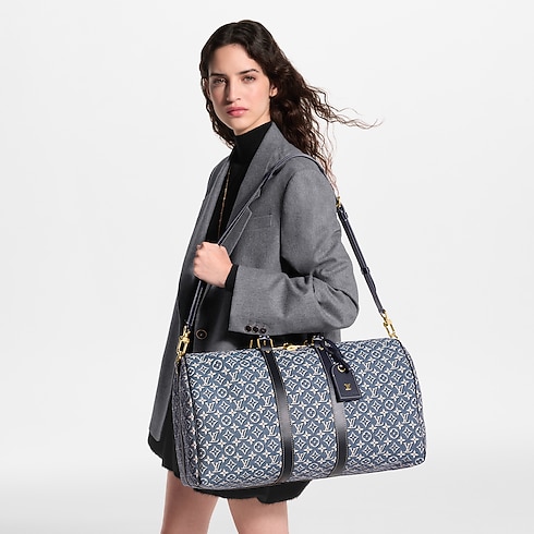 Autres Toiles Monogram Sacs de voyage et Bagages roulants Sacs de voyage Sac Keepall Bandoulière 45 | Louis Vuitton ® (Zoom produit)
