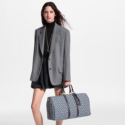 Autres Toiles Monogram Sacs de voyage et Bagages roulants Sacs de voyage Sac Keepall Bandoulière 45 | Louis Vuitton ® (Zoom produit)