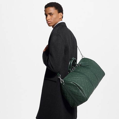 Taurillon Monogram Voyage Sacs de voyage Sac Keepall Bandoulière 50 | Louis Vuitton ® (Zoom produit)