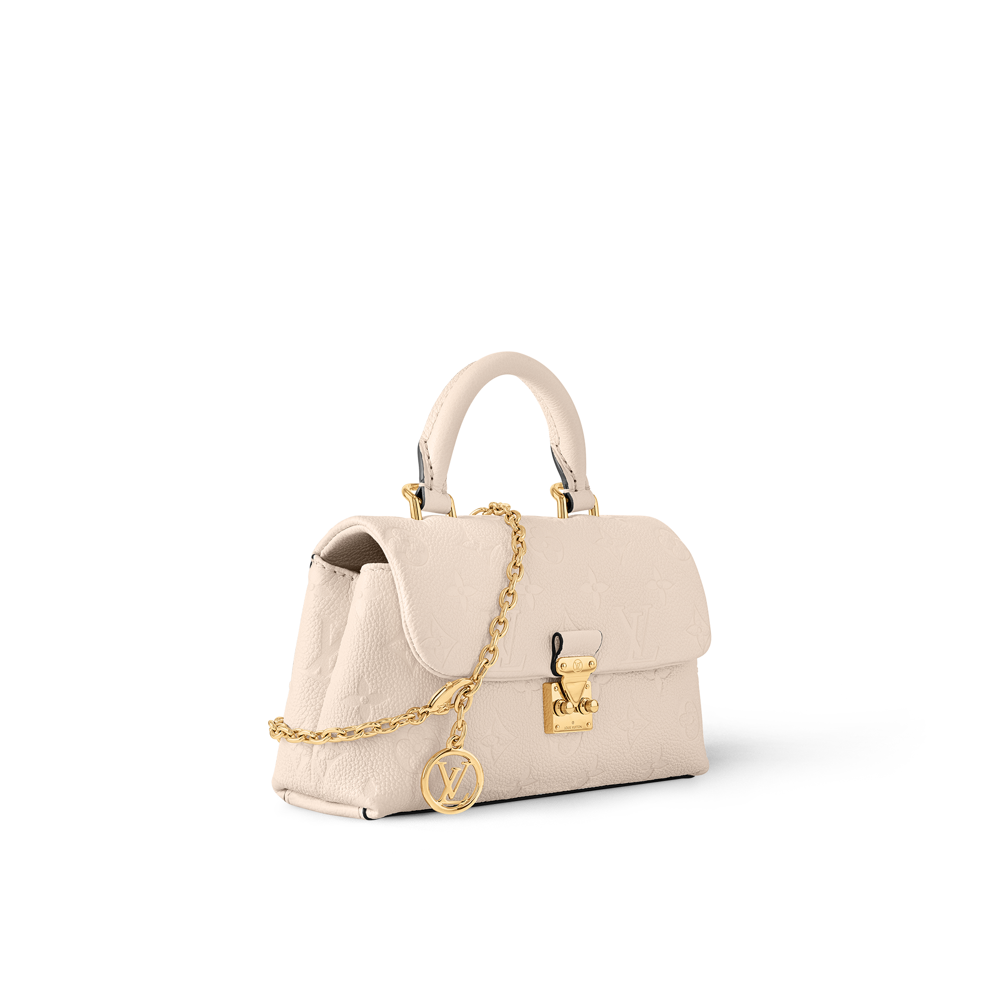 Cuir Monogram Empreinte Petite Maroquinerie Portefeuilles sur Chaîne et Micro Sac Sac Nano Madeleine | Louis Vuitton ® (Zoom produit)