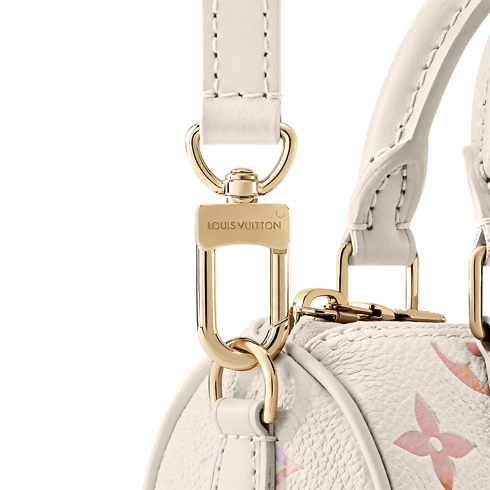 Cuir Monogram Empreinte Petite Maroquinerie Portefeuilles sur Chaîne et Micro Sac Sac Nano Speedy | Louis Vuitton ® (Zoom produit)