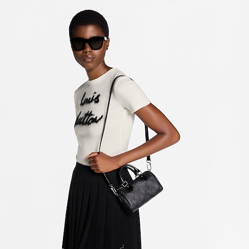 Monogram Eclipse Petite Maroquinerie Portefeuilles sur Chaîne et Micro Sac Sac Nano Speedy | Louis Vuitton ® (Zoom produit)