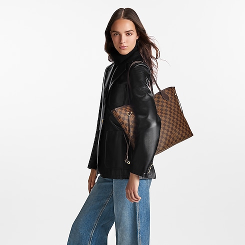 Damier Ebène Sacs à Main Toutes Nos Collections Sac Neverfull MM | Louis Vuitton ® (Zoom produit)