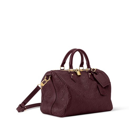 Cuir Monogram Empreinte Sacs Femme Sacs Iconiques Sac Speedy Soft 30 | Louis Vuitton ® (Zoom produit)