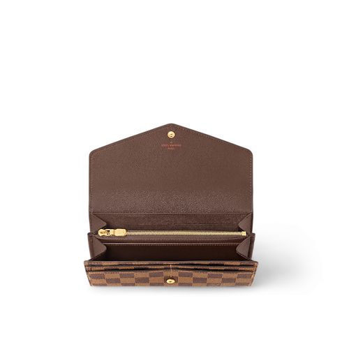 Damier Ebene Small Leather Goods All Small Leather Goods Sarah Wallet | Louis Vuitton ® (Product zoom)