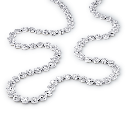 Bijoux Colliers et pendentifs Sautoir Galaxie, or blanc et diamants | Louis Vuitton ® (Zoom produit)