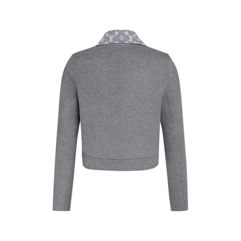Scarf Collar Jacket Back View