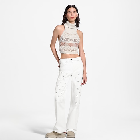 Prêt-à-Porter Tops et Chemises Sequin Alpine Knit Crop Top | Louis Vuitton ® (Zoom produit)