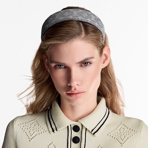 S00 Accessoires Accessoires pour Cheveux Serre-tête en denim | Louis Vuitton ® (Zoom produit)