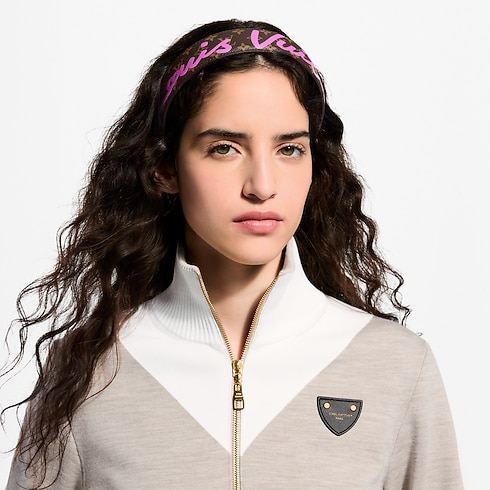 S00 Accessoires Accessoires pour Cheveux Serre-tête LV Script | Louis Vuitton ® (Zoom produit)