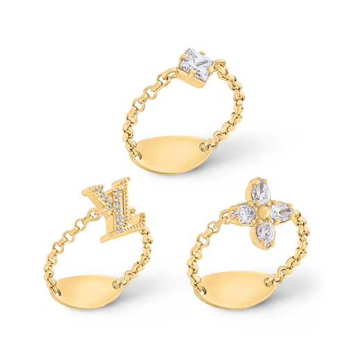 S00 Bijoux Fantaisie Bagues, Broches et Autres Set de bagues Lady LV | Louis Vuitton ® (Zoom produit)
