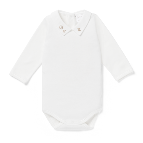 S00 Cadeaux pour Bébés } Set de deux bodies | Louis Vuitton ® (Zoom produit)